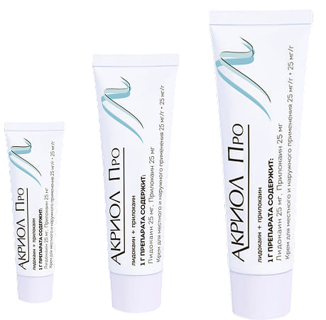 Акриол про - профессиональный анестетик для борьбы с болью при косметических процедурах